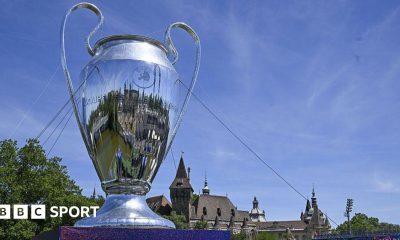 Champions League trophy in Budapest