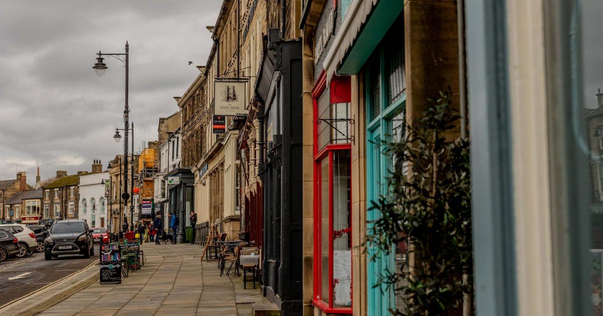 Picturesque County Durham market town with riverside walks