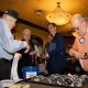 Raffensperger speaks with attendees at a campaign event with the Vinings Rotary Club at a Copeland’s of New Orleans in Atlanta, on April 8, 2026.