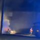 Watch - car engulfed in flames shuts M61 near Kearsley