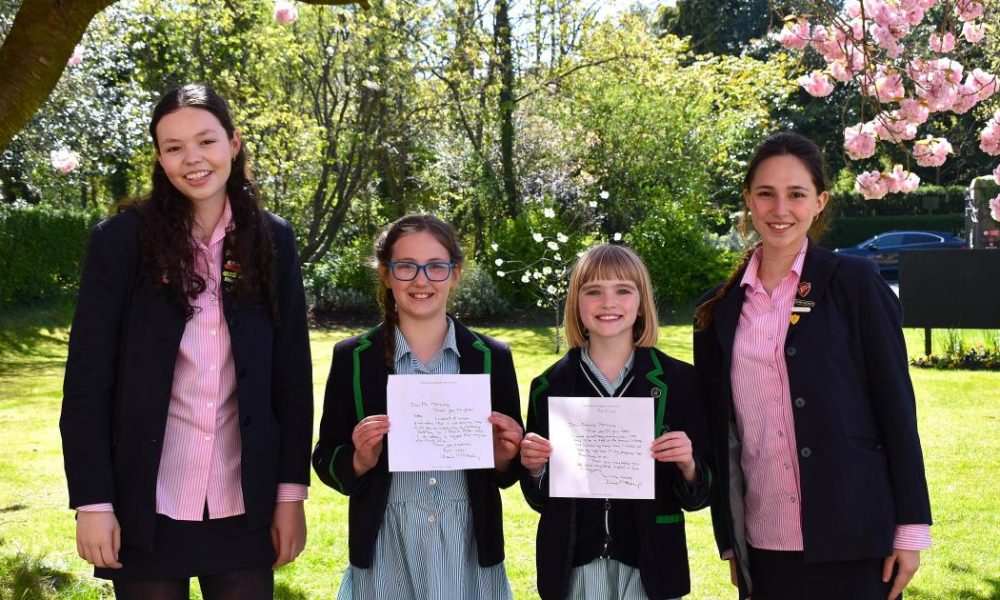 Harrogate Ladies’ College Sir David Attenborough letters