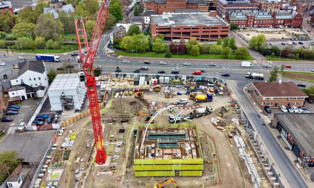 The reason a massive crane is dominating Darlington skyline