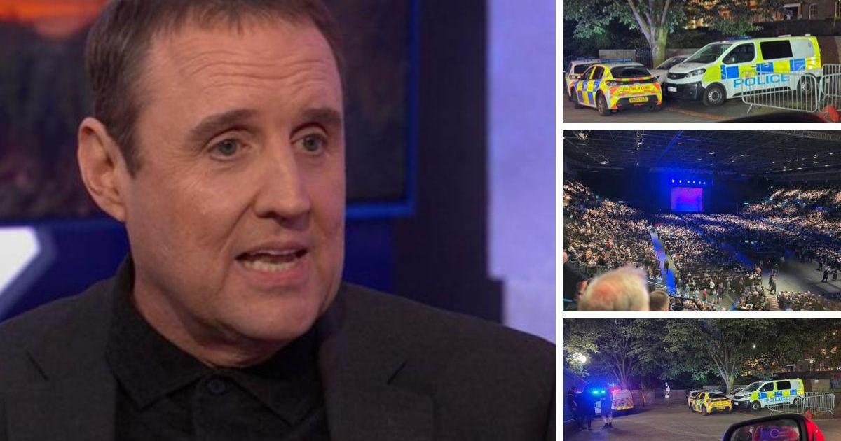 Teenager in custody after 'bomb hoax' halts Peter Kay performance