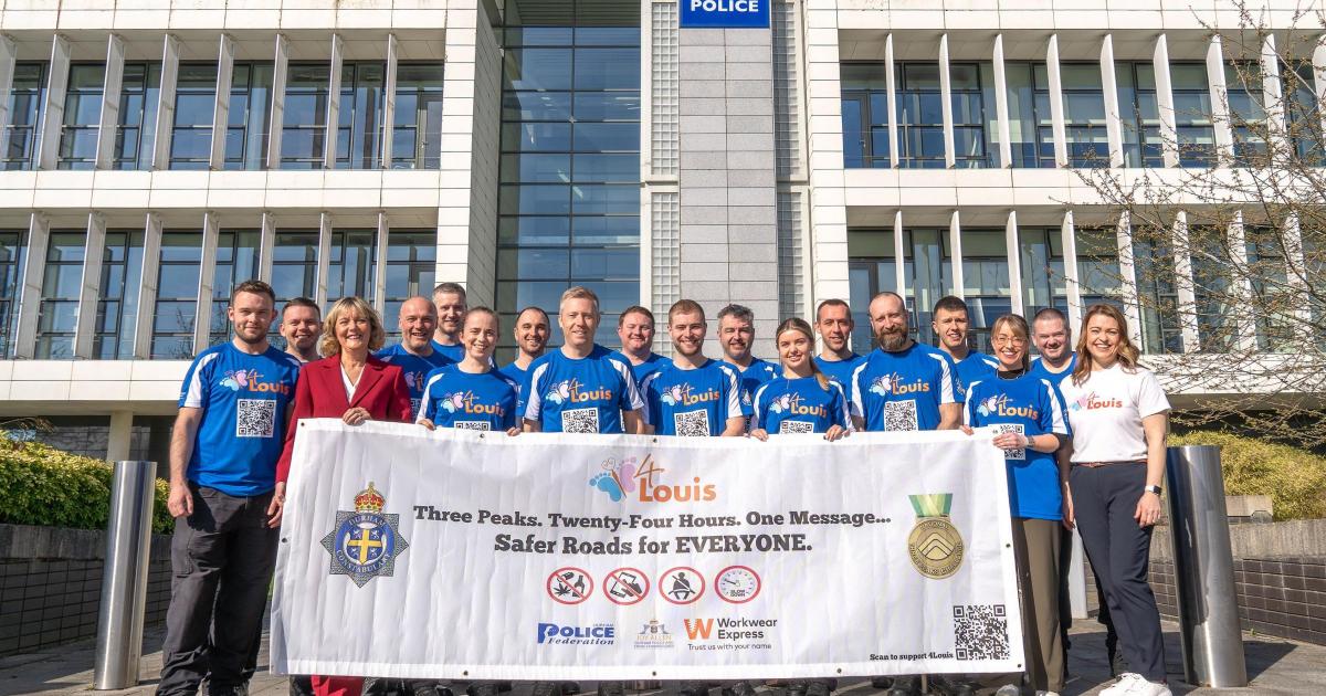 Durham Police team tackling Three Peaks in 24-hour challenge '4Louis'