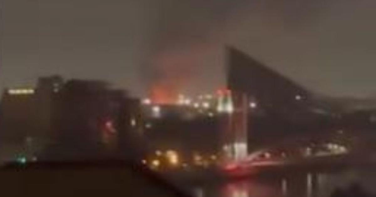 Trafford Park fire 'under control' as crews work overnight