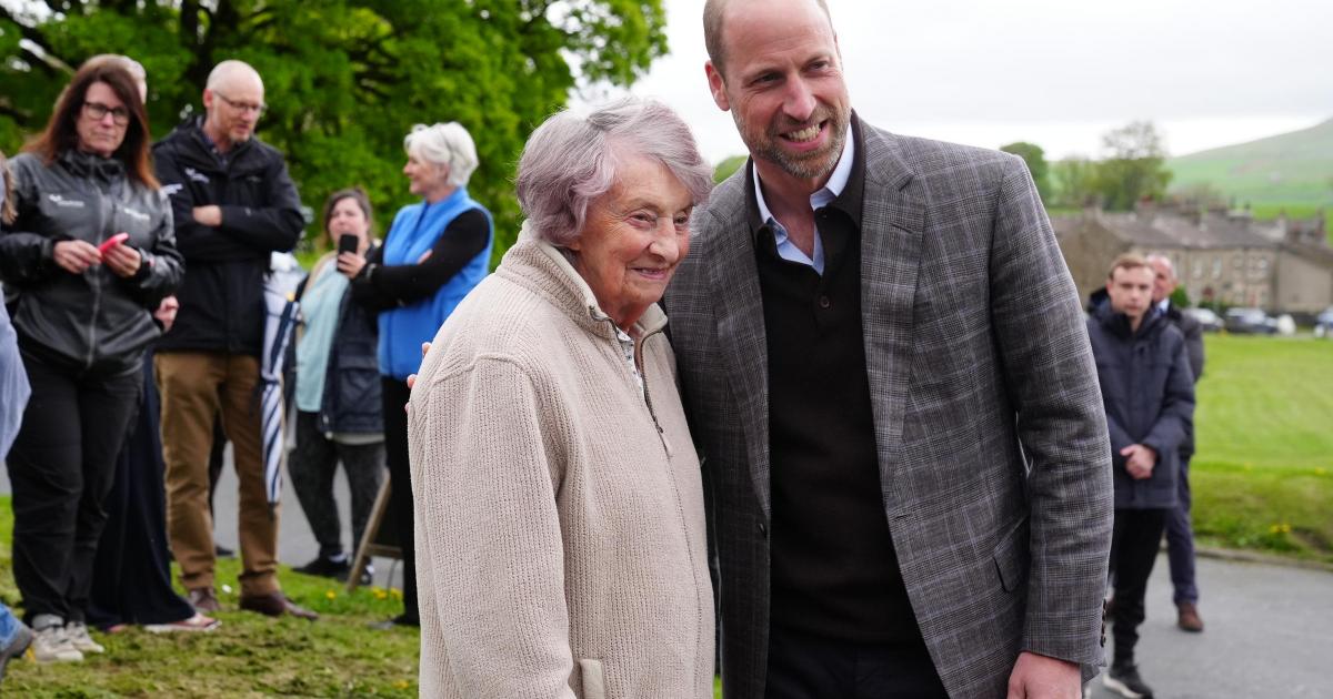 Prince of Wales visits Bainbridge, North Yorkshire