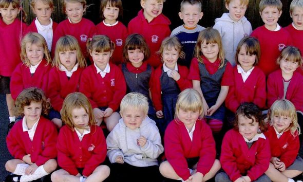 10 old photos of children starting York schools in 2001