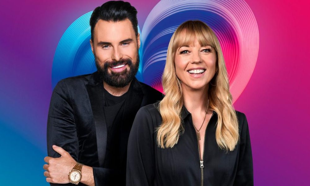 Sara Cox as she prepares to present Eurovision semi-finals tonight