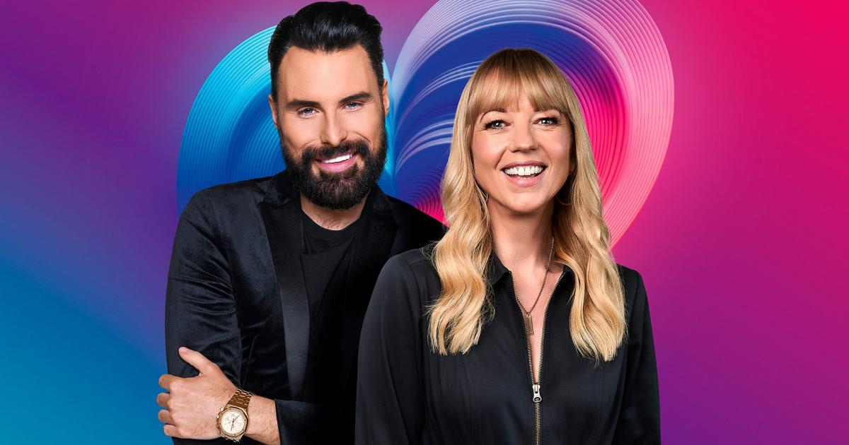 Sara Cox as she prepares to present Eurovision semi-finals tonight