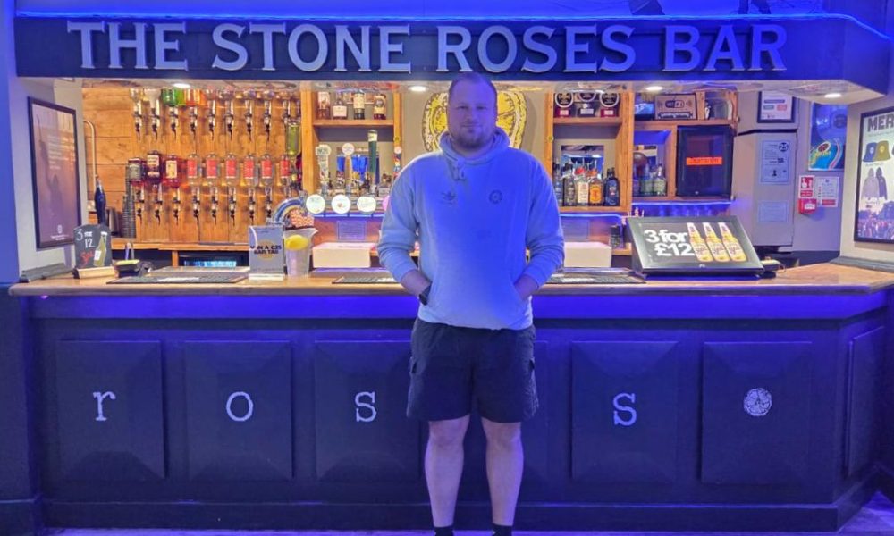 Stone Roses Bar York voice activated sticker prank