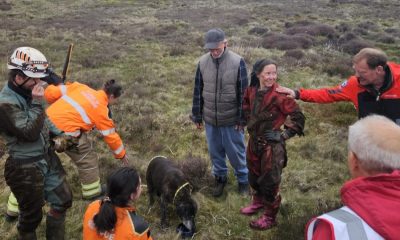 Cordon in place after 6 hour dog rescue from Blakey Ridge