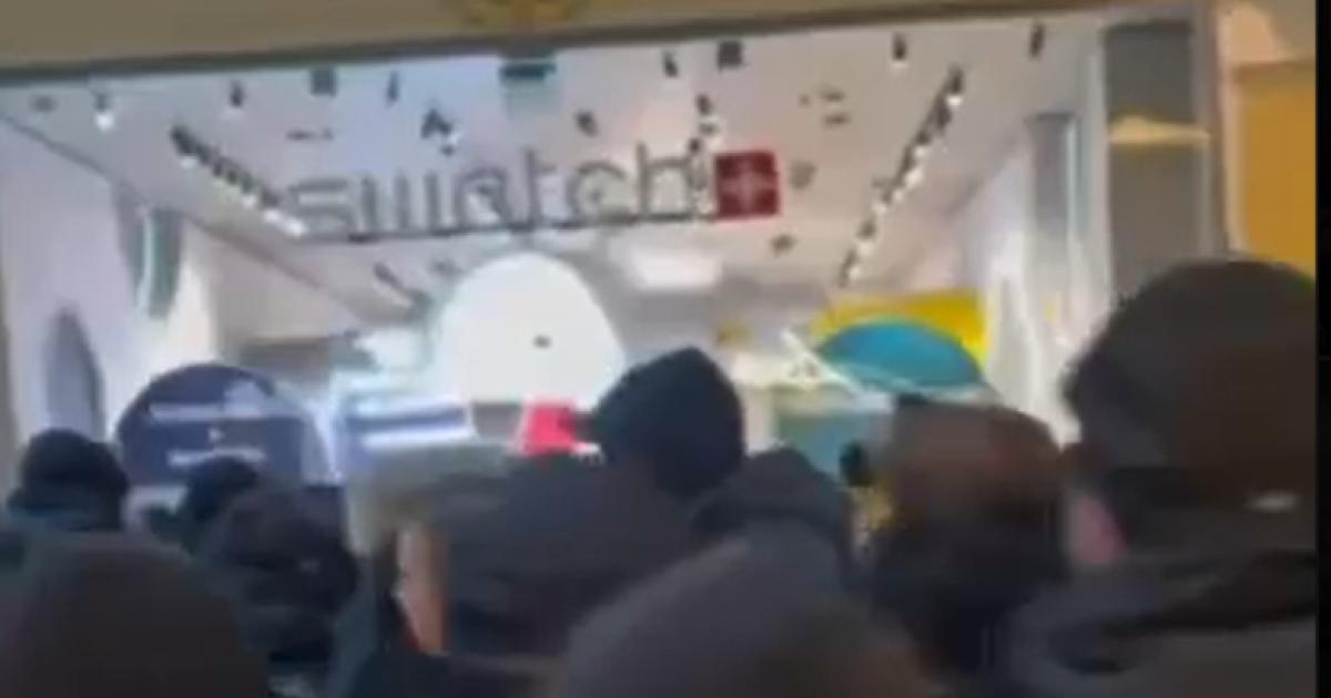 Police attend Trafford Centre over Swatch pocket watch chaos