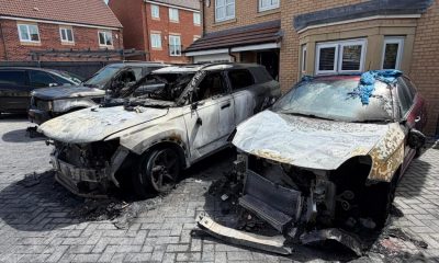 Pictures show aftermath of Ingleby Barwick 'petrol bomb'