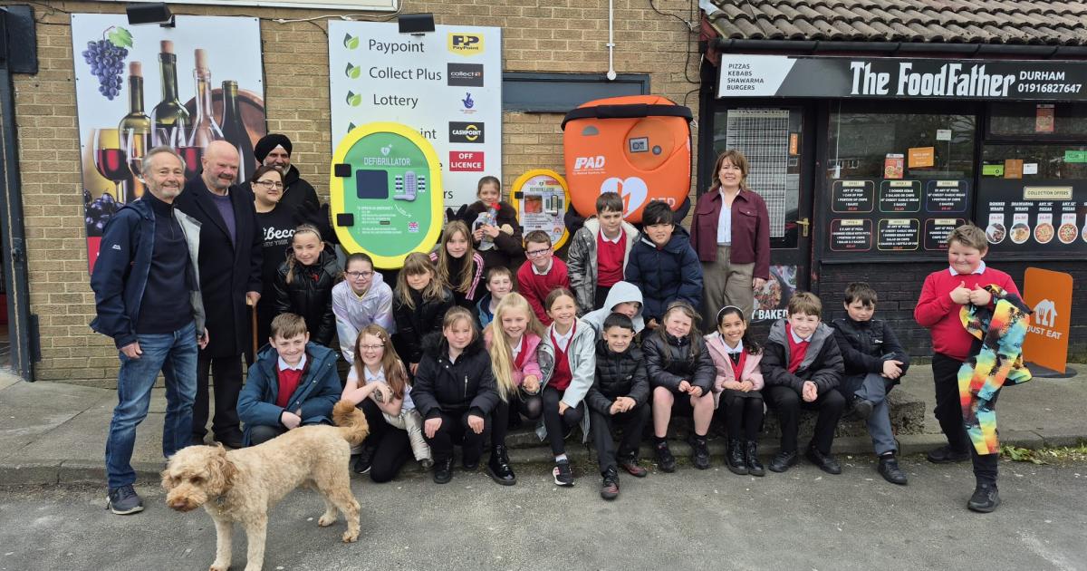 Durham children celebrate creative defibrillator artwork
