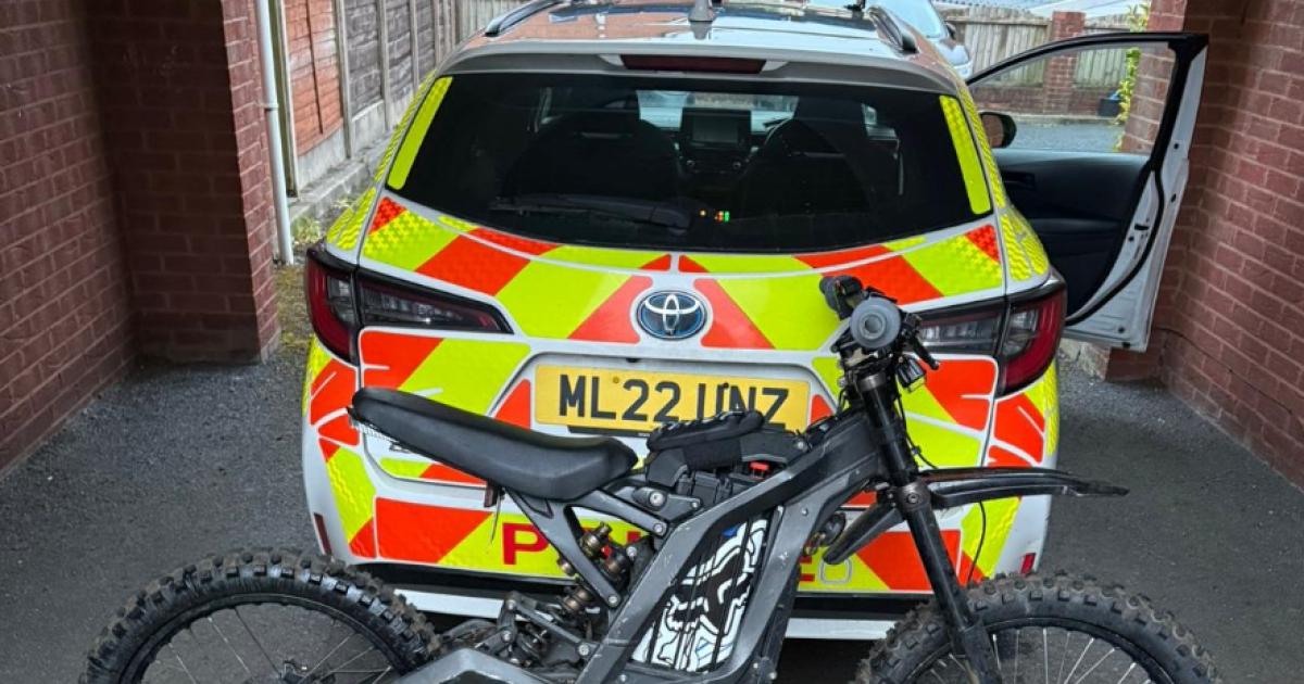 Illegal Sur-Ron bike seized by police after Farnworth chase
