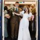 Teesside newlyweds ride Leeds train with 80 wedding guests