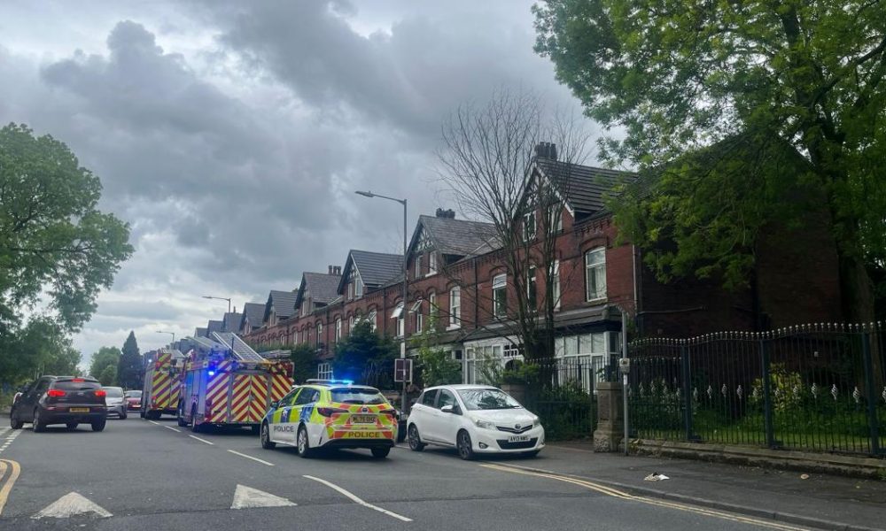 Firefighters attend an incident on Bromwich Street, Bolton