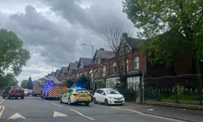 Firefighters attend an incident on Bromwich Street, Bolton
