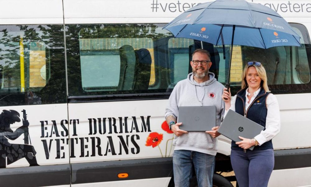 GSC Grays gifts computers to East Durham Veterans Trust