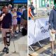 Ex-PM Rishi Sunak on crutches at Northallerton 10K race