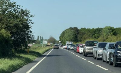 A64 Eastbound very busy as people head towards the coast