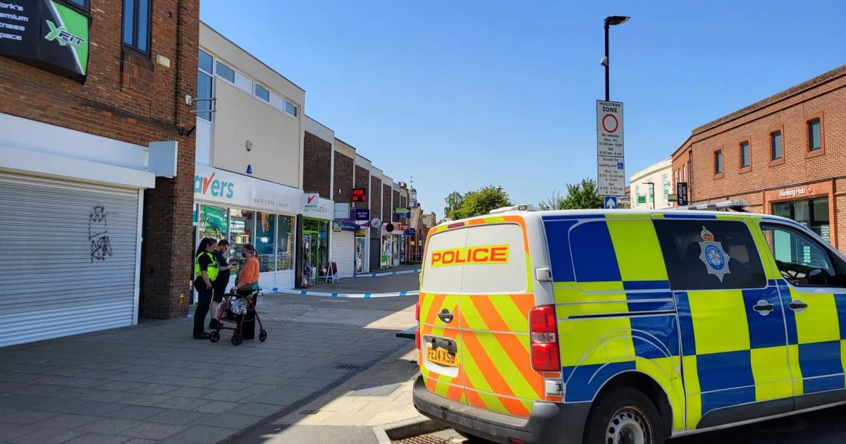 Savers in Front Street Acomb is closed with a police cordon