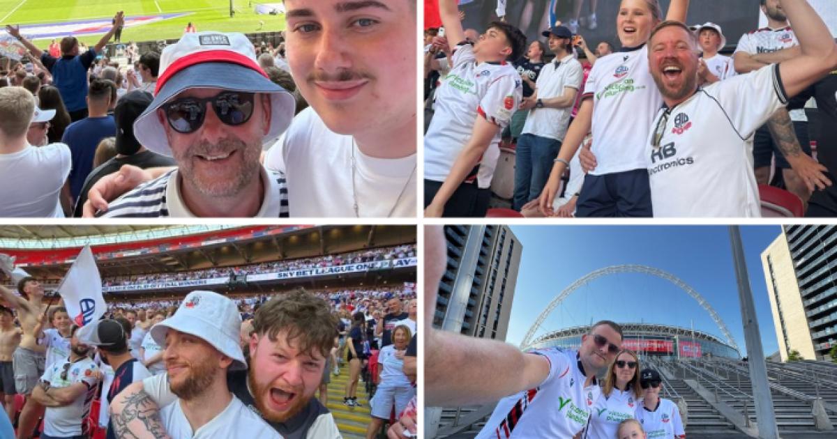 Best fan selfies after Bolton Wanderers victory at Wembley