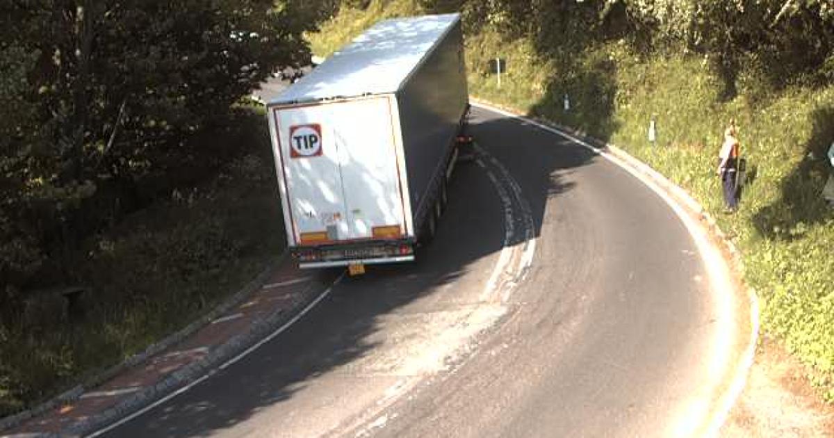 The A170 at Sutton Bank blocked by HGV for second time today
