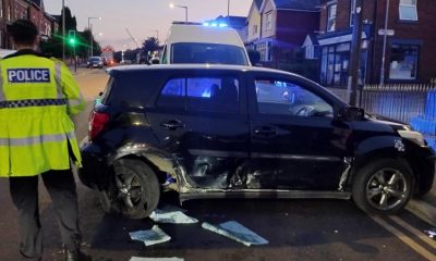 Police at scene of crash on Captains Clough Road and Chorley Old Road