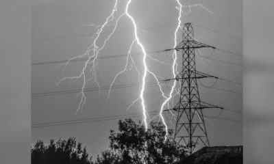 Spectacular lightning display captured above Bolton in dramatic images