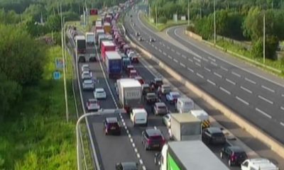 LIVE - M6 northbound shut with hour-long delays following a collision