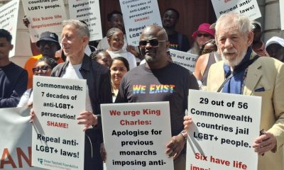 Sir Ian McKellen leads protest against countries criminalising LGBT+