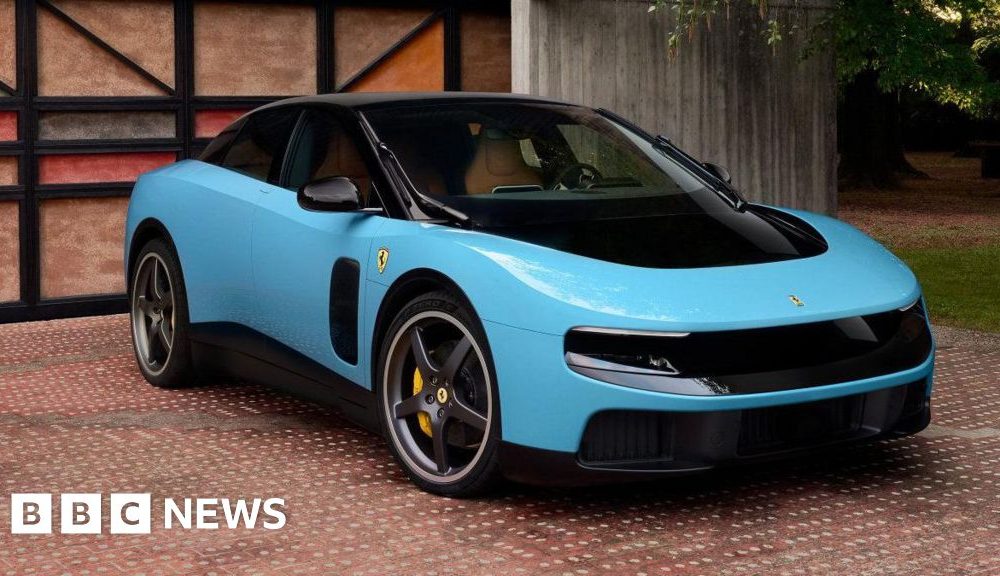Ferrari unveils first fully electric car