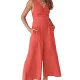 Anrabess V-Neck Summer Jumpsuit