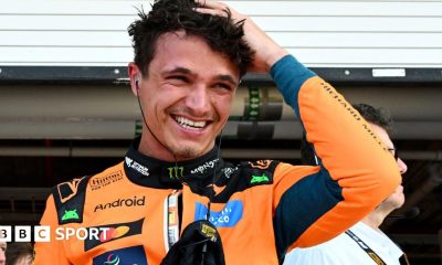 McLaren's Lando Norris during Miami Grand Prix sprint qualifying