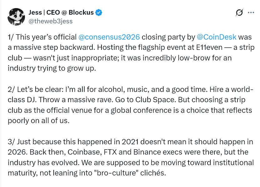 How a Strip Club at Consensus 2026 Showed the Crypto Market’s Sad Reality