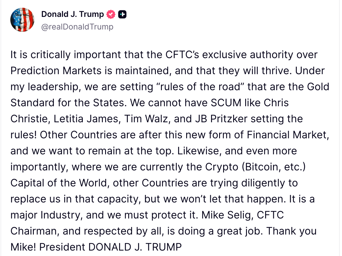Donald Trump's Post
