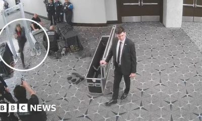 Footage appears to show Washington press dinner suspect shoot at agent