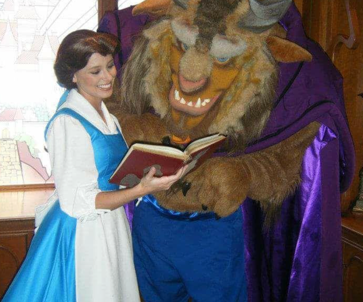 The author playing Belle from "Beauty and the Beast."