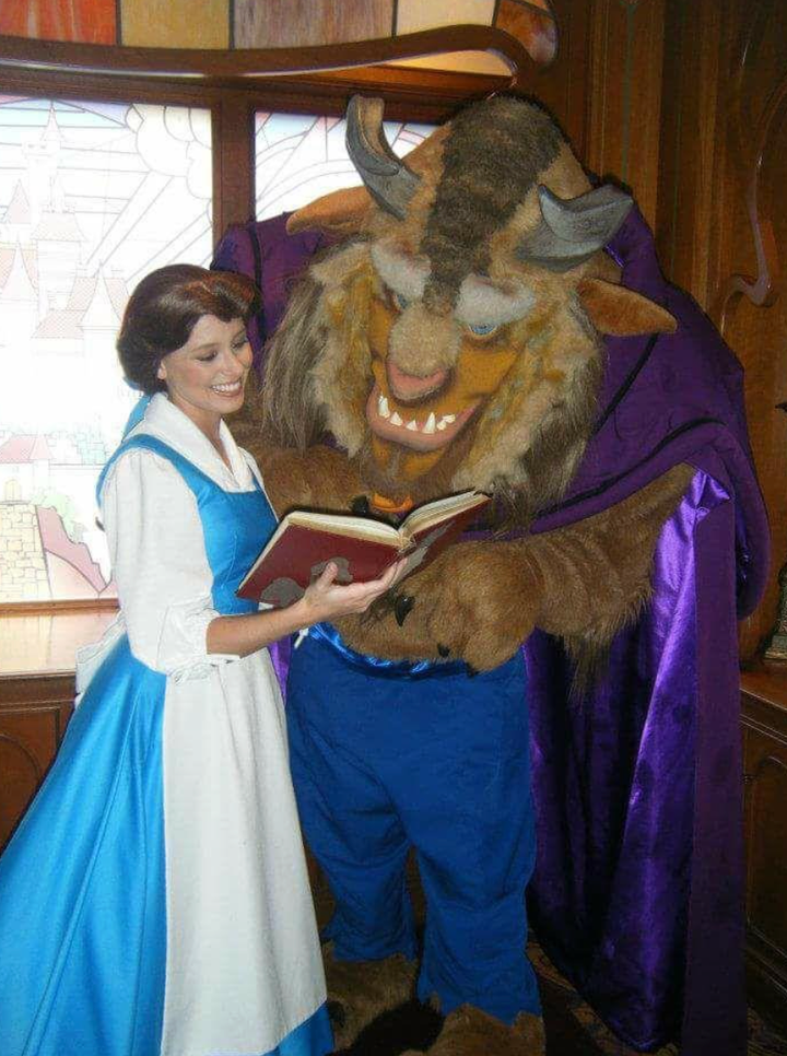 The author playing Belle from "Beauty and the Beast."