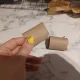 Halved toilet roll
