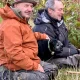 Bob Mortimer and Paul Whitehouse with Ted during last year's run of Gone Fishing