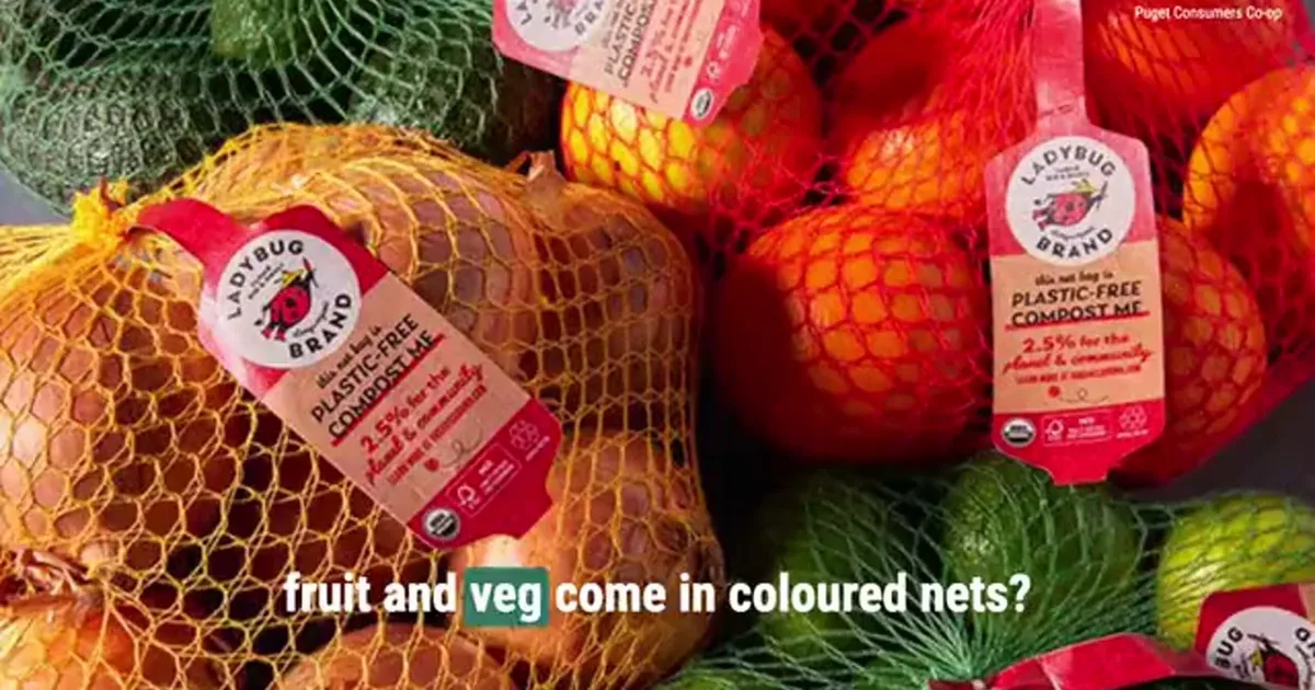 Ever wondered why some fruit and veg come in coloured nets?