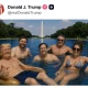 During a Friday night social media spree, President Trump posted this AI-generated image.