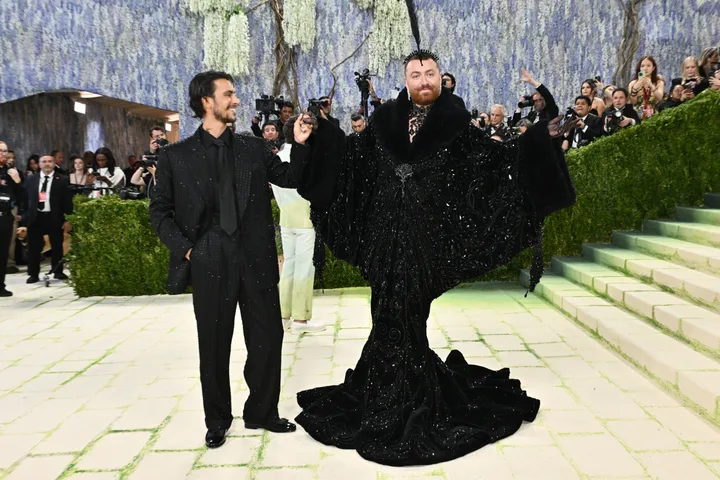 Christian Cowan and Sam Smith at the 2026 Met Gala