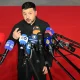 Ukrainian President Volodymyr Zelensky speaks to the media ahead of an informal meeting of the European Council on April 23, 2026.