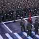 Russian servicemen gather prior to the Victory Day military parade rehearsal in Moscow, Wednesday, April 29, 2026.