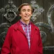Steve Coogan in character as his iconic comedy creation Alan Partridge