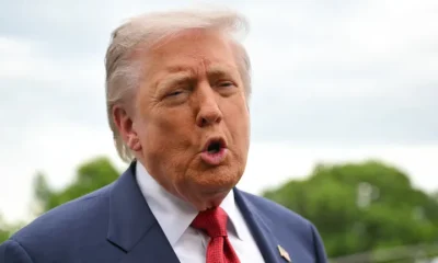 President Donald Trump, here departing from the White House on Friday, fumed at former President Barack Obama over his approach to Iran in a Sunday afternoon Truth Social post.
