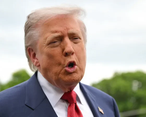President Donald Trump, here departing from the White House on Friday, fumed at former President Barack Obama over his approach to Iran in a Sunday afternoon Truth Social post.